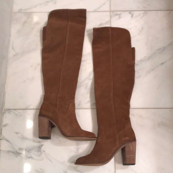 Dolce Vita Shoes - Dolce Vita Sz 7.5 Saddle Suede Over The Knee Boot